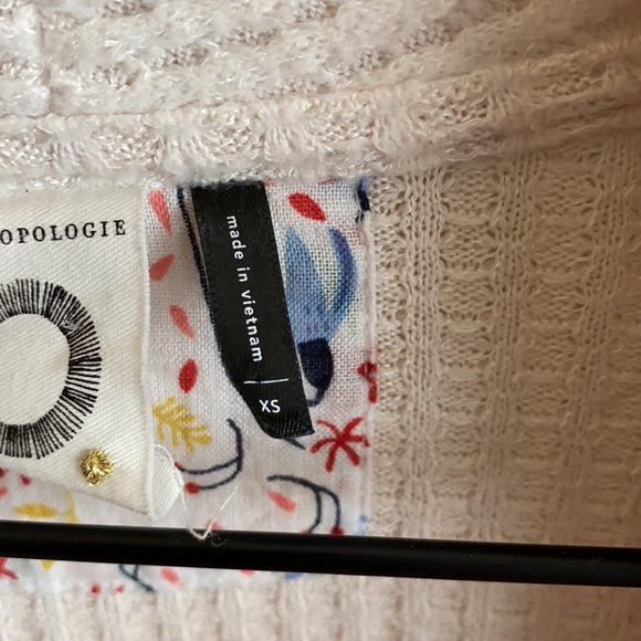 🎉SALE🎉 ANTHROPOLOGIE Akemi + Kim Waffle Knit Wrap Top XS - Picture 9 of 16